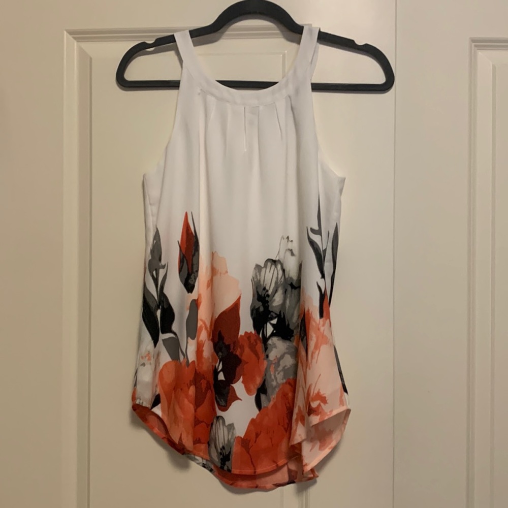NWOT Coral and Grey Halter - XS